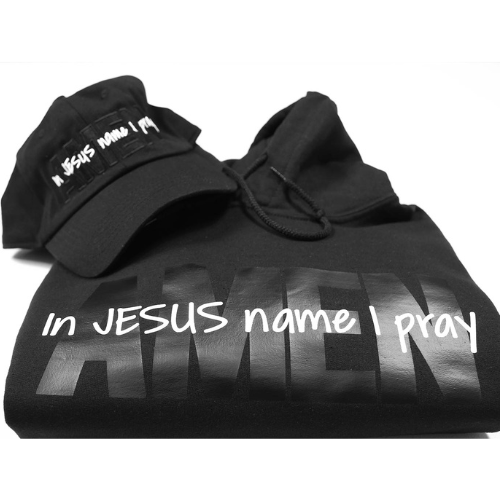 In Jesus Name Hoodie (Black)