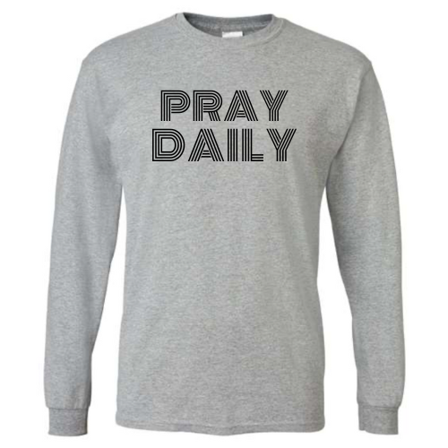 Long-sleeve Pray Daily T-shirt